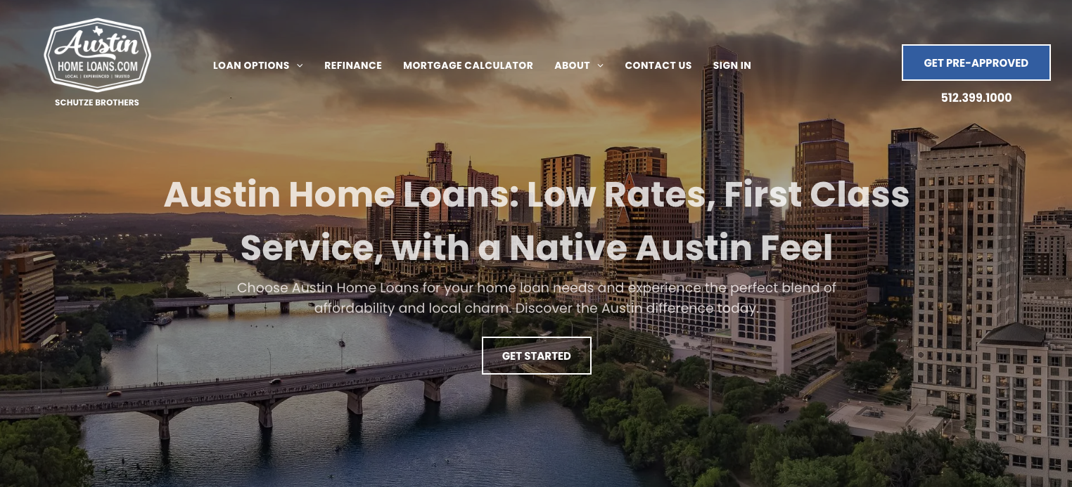 Austin Home Loans Website Redesign
