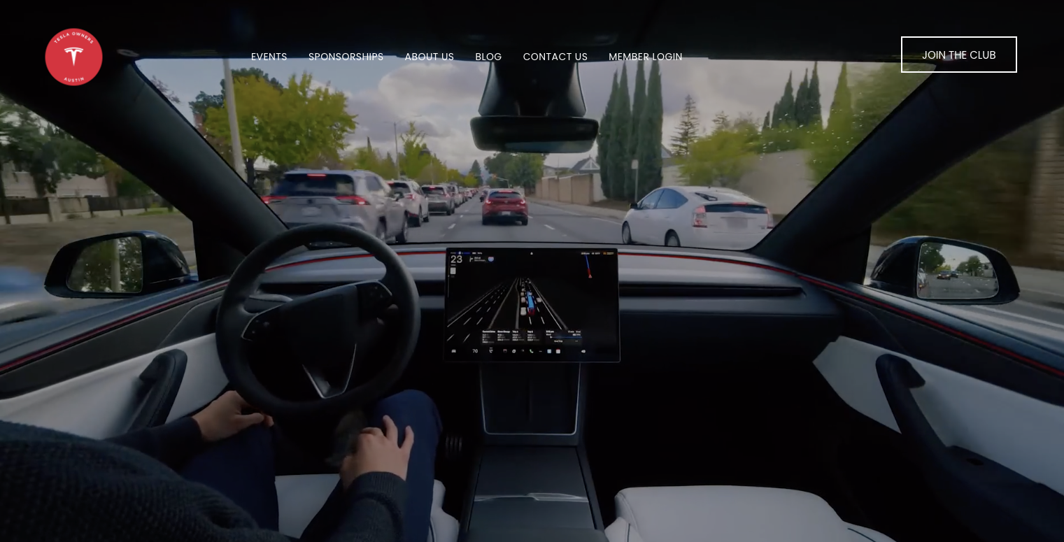 Tesla Owners Club of Austin Website Redesign