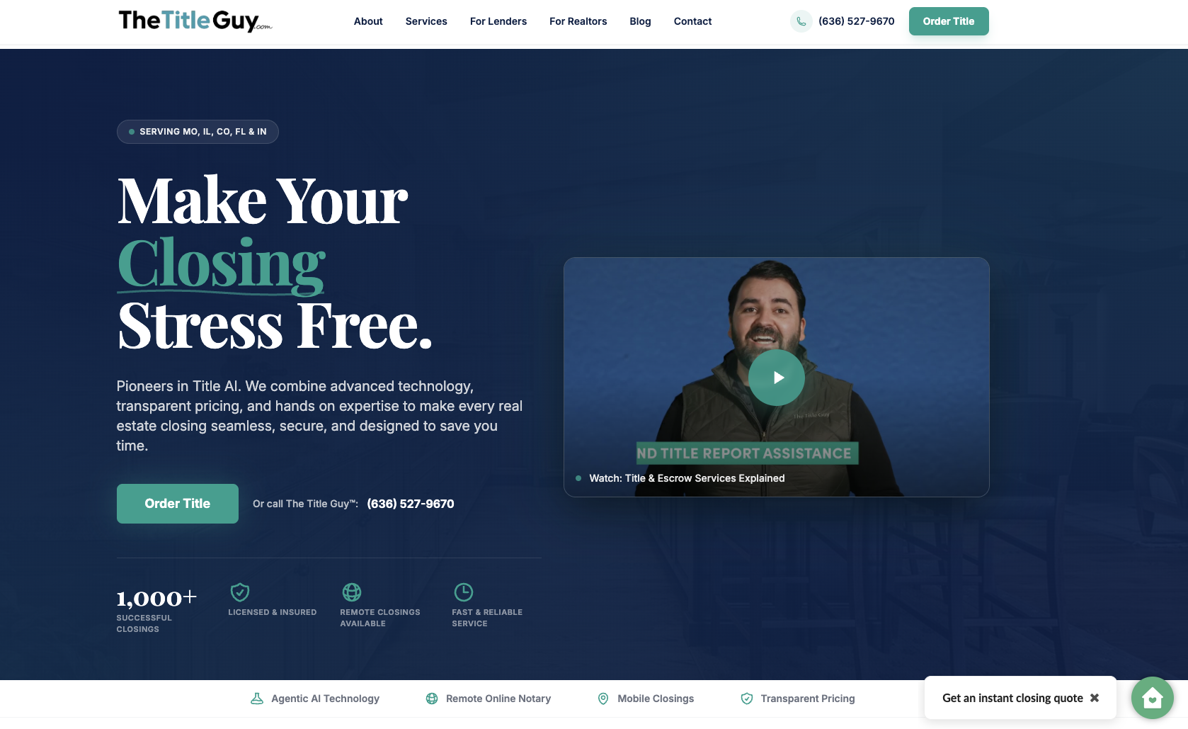 The Title Guy Website Redesign, SEO, AEO, and HubSpot CRM | case study by Proven ROI