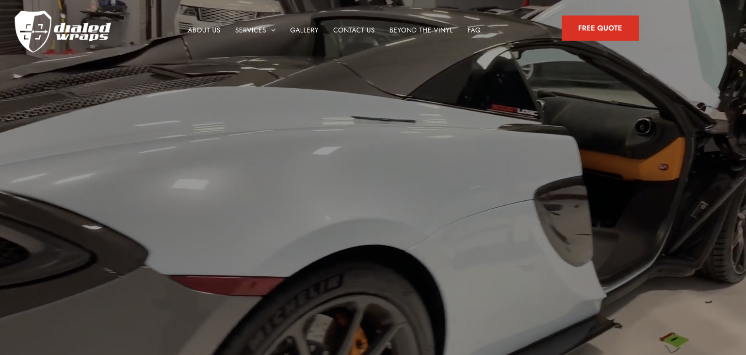 Dialed Wraps Website Redesign case study by Proven ROI